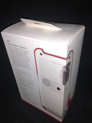 NEW 3M Shoot 'n Share HD Camcorder with Projector, White/Black (CP45B) - Picture 2 of 3