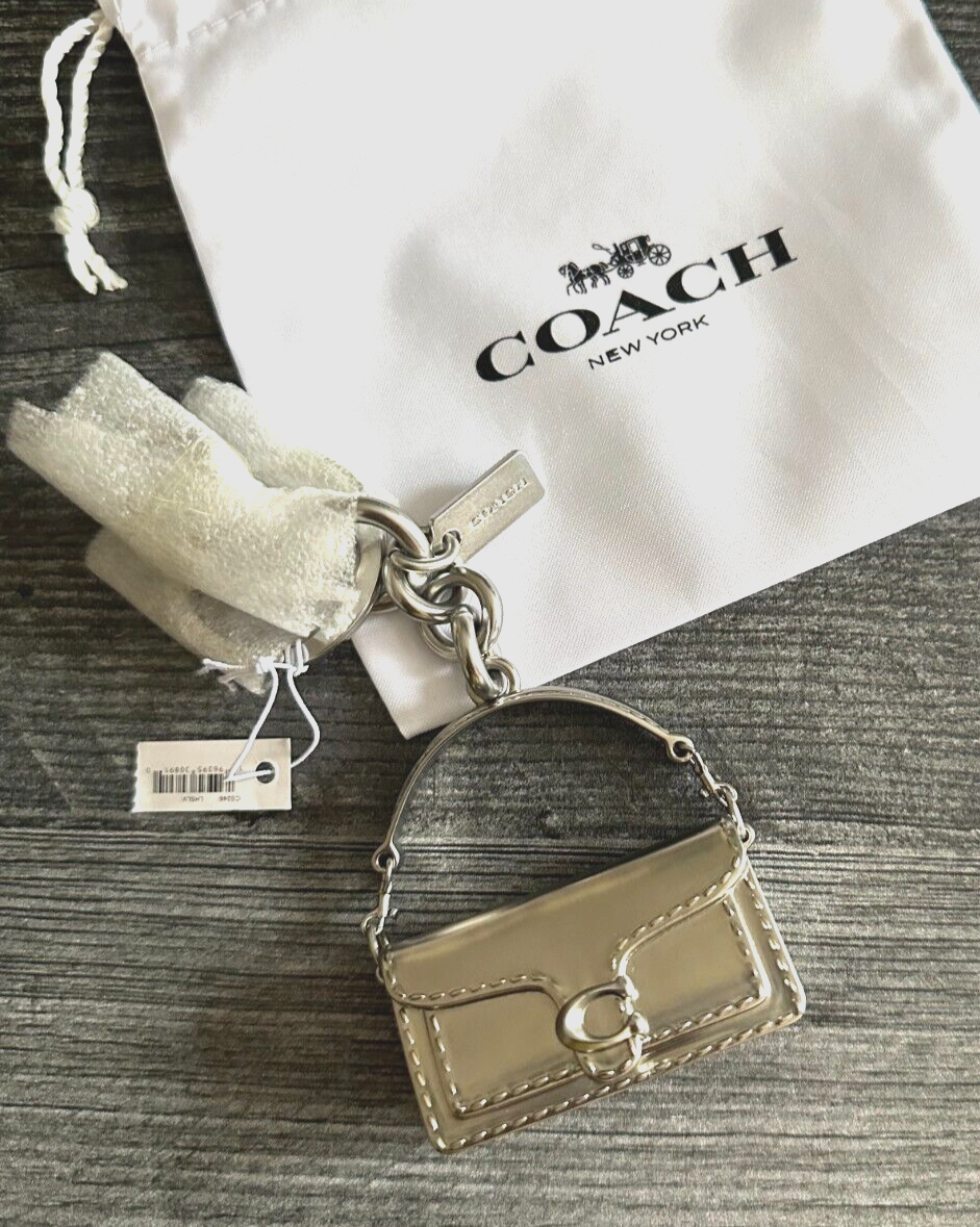 Coach 3D Metal Tabby Handbag Key Chain Fob Keychain Bag Coach 3D Metal Tabby Handbag Key Chain Fob Keychain Bag