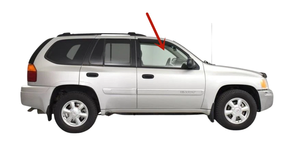 Fits 05-09 GMC Envoy Envoy XL Passenger Right Front Door Window Glass Laminated Foto 2 de 3