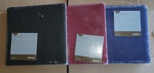 NEW Lot 3 Creative Memories Flex Hinge Scrapbook Album 12x12 Black Red Blue 2008