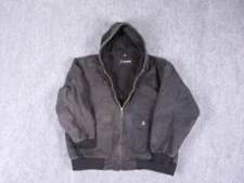 Dri Duck Jacket Mens 2XL Extra Extra Large Black Cheyenne Canvas Workwear Heavy