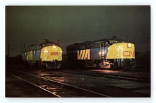 VIA 6524 And CN-VIA 6778 St. Charles Montreal Vintage Postcard