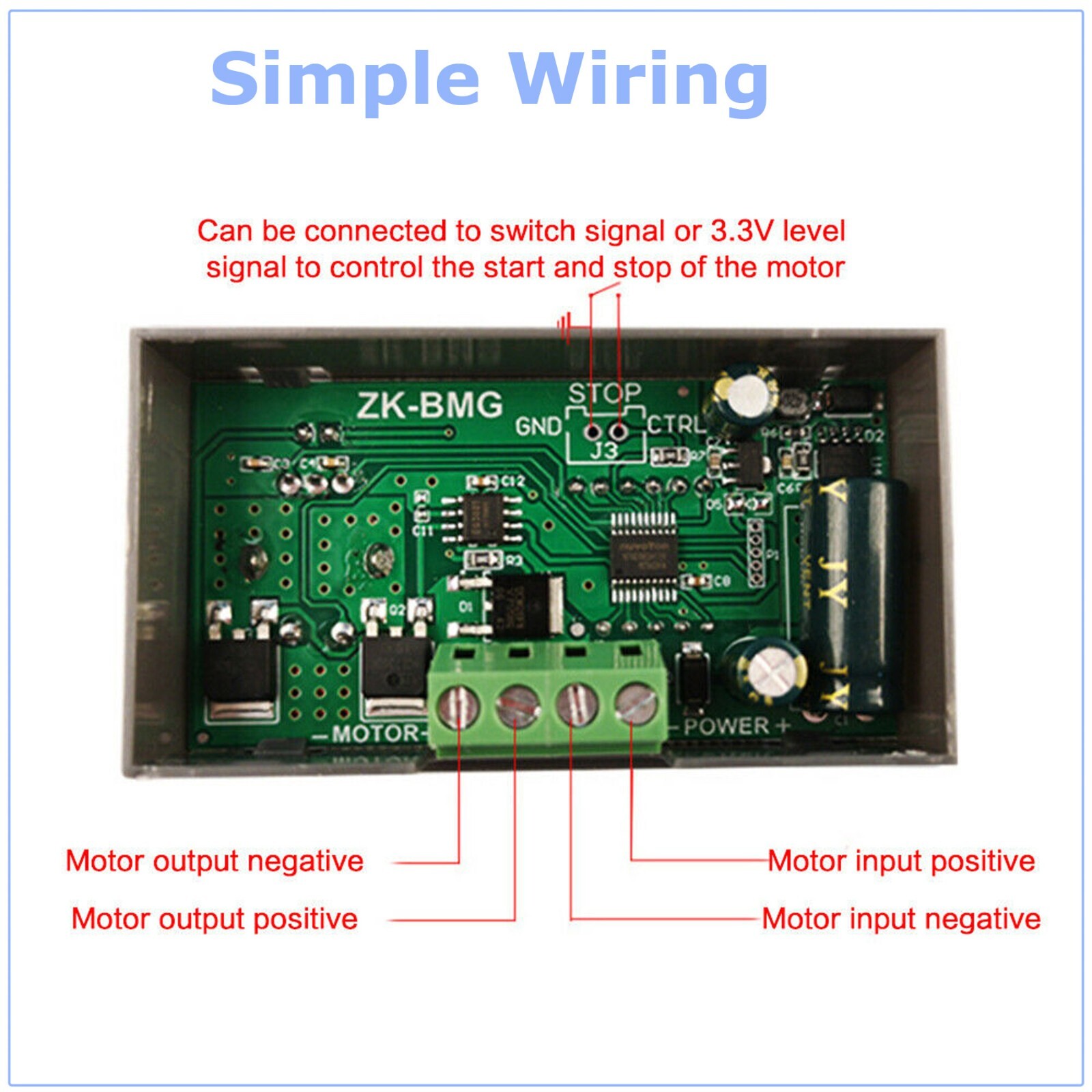 Interruttore Regolatore Velocità Motore DC 9-60V/12A 500W PWM - Foto 10