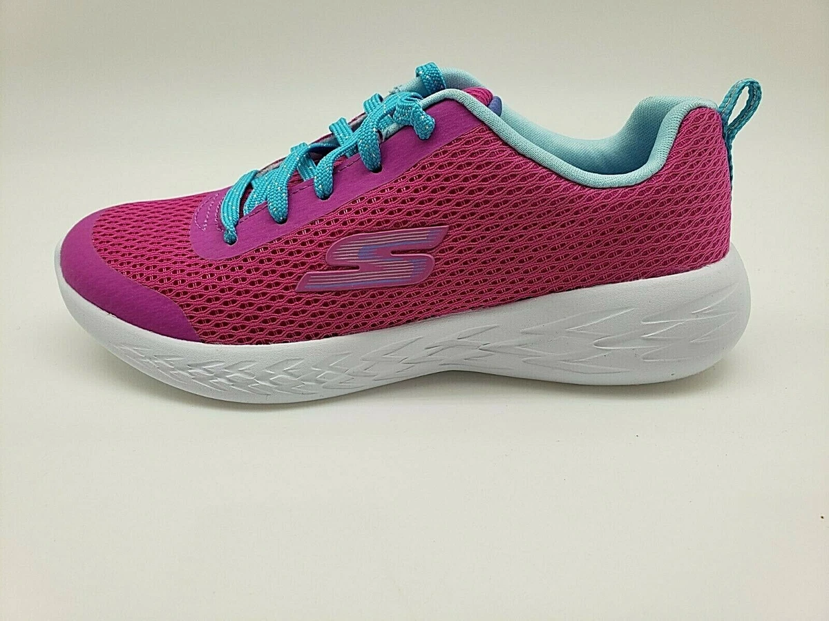 SKECHERS Go Run 600 Fun Run Pink Size 4 Kids Athletic Sneakers