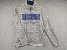 Pink Victoria Secret Pullover Spell Out 1/4 Zip Sweatshirt Womens Size Small