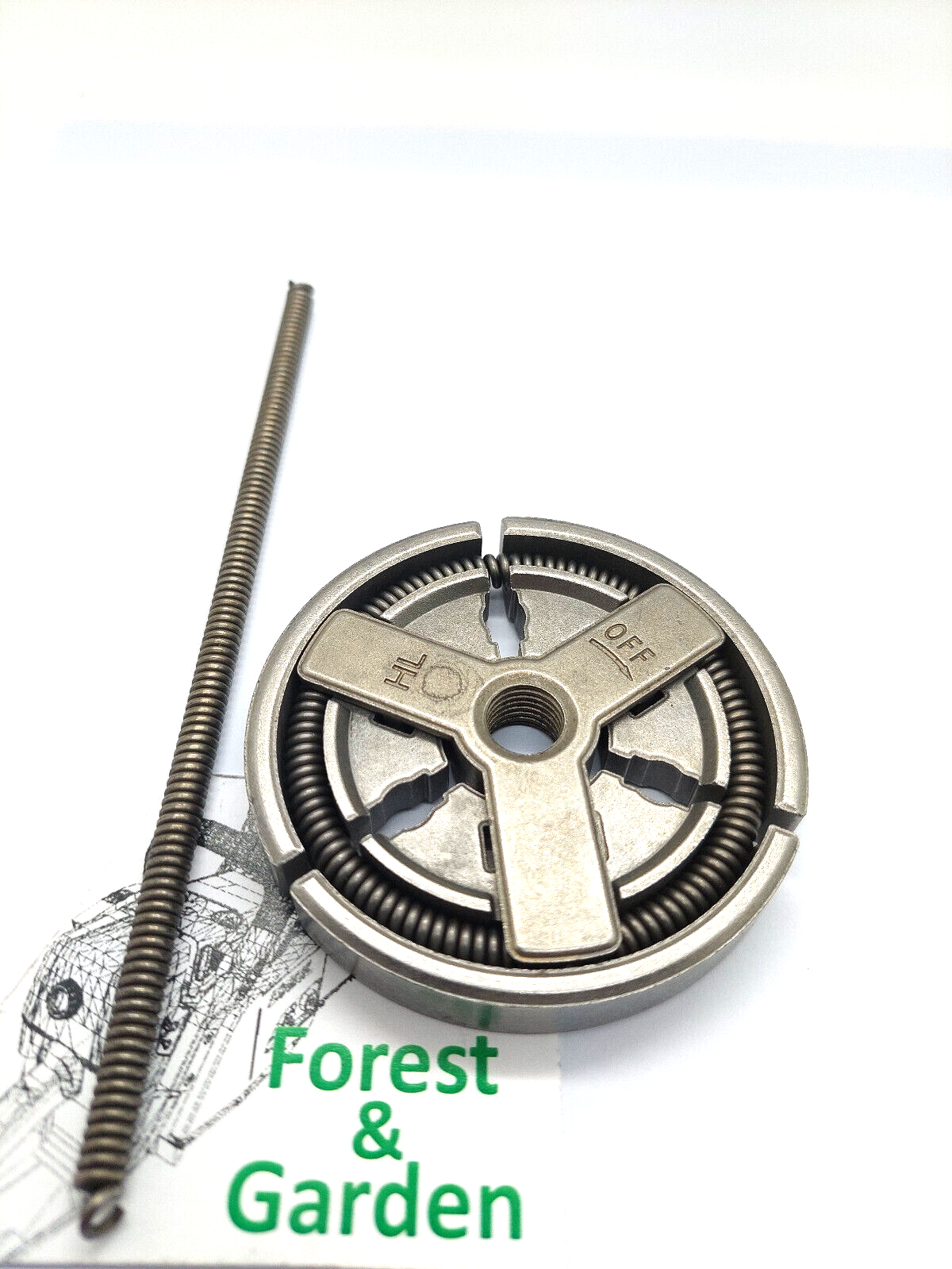 Clutch & spring set assembly For CHINESE chainsaws 4500 5200 5800 45CC 52CC 58CC
