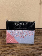 New RALPH LAUREN Marley Cotton Reversible 3 Piece Paisley Duvet Cover Set