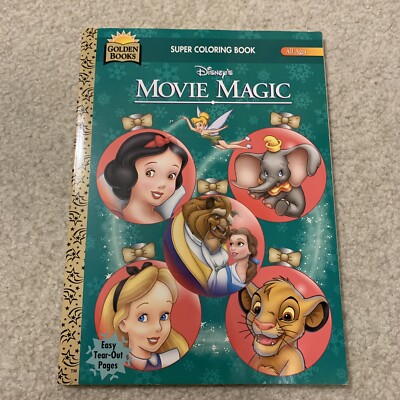 Disney Movie Magic Super Coloring Golden Book Lion King Dumbo Snow White Beauty