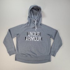 Under Armour Sweater Womens Medium Gray Hoodie Pullover Outdoors