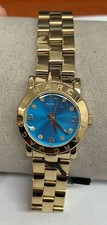 Marc Jacobs Women's Amy Mini Blue Dial Gold-tone Ladies Watch MBM3304