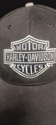Harley Davidson HD Bar Shield Logo Baseball Cap Adjustable Hook Loop New Orleans - Picture 2 of 9