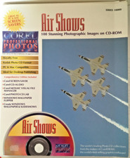 Corel Air Shows CD-ROM, 1993, Vintage, Mac/PC,Screensaver