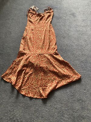 red leopard print frill hem midi dress Pretty Little Red Leopard Midi Dress Pretty Little Thing Red Leopard Print Frill Hem Midi Dress