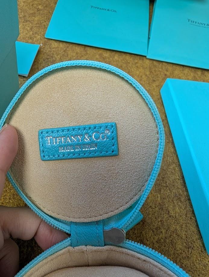 LOT Tiffany & Co Jewelry case ring travel box storage pouch