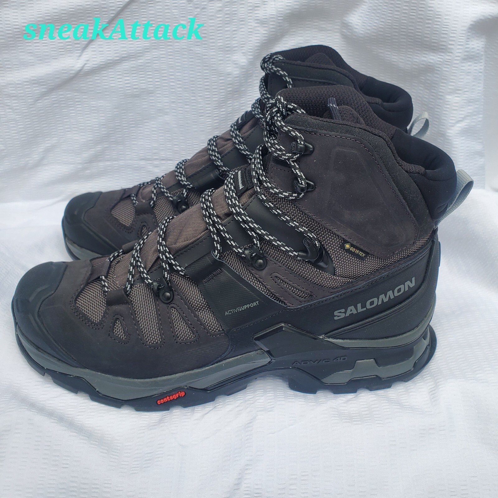 Stivali Salomon Quest 4 GTX 4D Gore Tex taglia 11 nero 412926