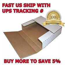 100 LP Premium Record Album Mailers Book Box Variable Depth Laser Disc Mailers