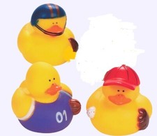 Sports Rubber Duck Set of 3  Free Shipping with 6 Purchases 