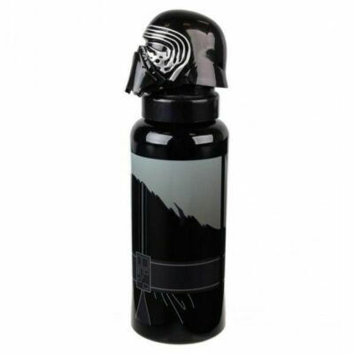 Alu-Trinkflasche Star Wars mit Kunststoffkappe geformt wie Kylo Ren