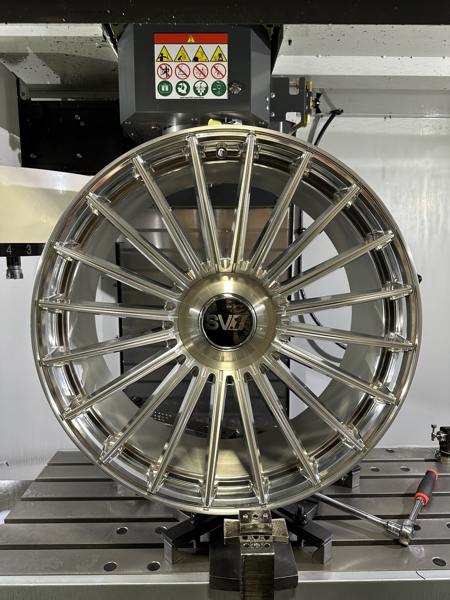 SAVINI SV1 : ( FULL SET ) 24x10 5X120 BRUSHED/HIGH POLISHED WHEELS