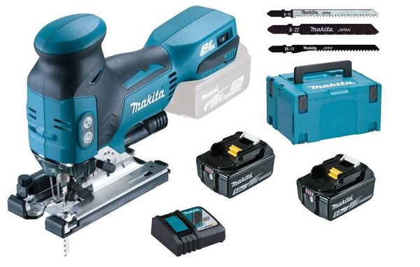 Makita DJV181RTJ Akku-StichsäGe 18V DJV181Z + 2X Akku 5Ah + LadegeräT + Makpac 3-image