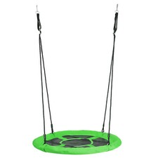 40" Green Saucer Tree Swing Set 900D Heavy-Duty Waterproof Oxford Swing Seat