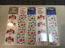mrs. grossman's stickers Vtg Spring Flower Bouquet 5 Pack Lot Unopened Sealed