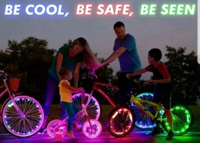 BLAU Activ Life Activ Lites LED Fahrrad Vorderrad Hinterrad Leuchten 2er-Pack