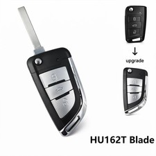 3 Tasten Klappschlüssel Gehäuse Umbau HU162T Für VW Golf 7 MK7 Polo Tiguan T-Roc