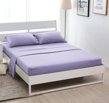 4-Piece Bed Sheet Set 1 Fitted Sheet 1 Flat Sheet 2 Pillowcases King Size