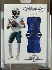 # MATCH JALEN HURTS 2025 FLAWLESS ANNIVERSARY Blue SAPPHIRE GEM EAGLES 1/20 