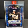 Hampus Lindholm #/25 2025-26 Upper Deck Black Diamond Sparkling Scripts Spectrum