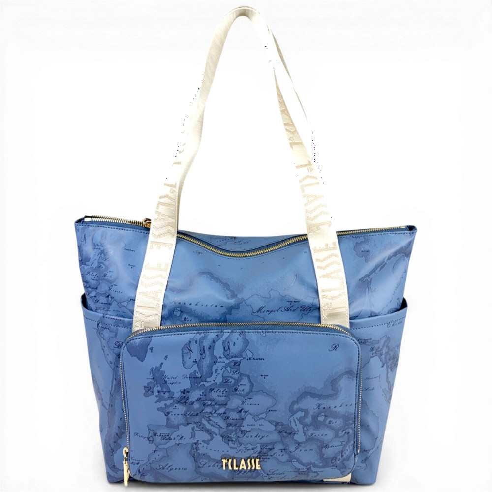 Alviero Martini 1 Classe Shopper Tasche Damen Blau Jeans Soft Color 0154 46290₽