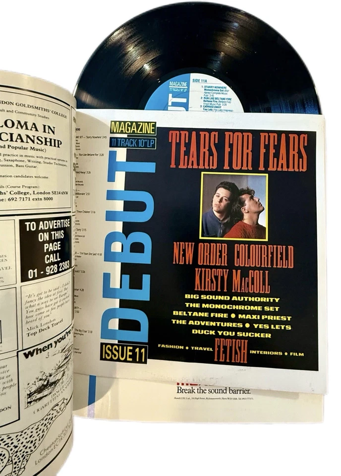 Tears For Fears New Order Kirsty MacColl Debut Magazine Issue 11 1985 10” LP - Image 4 of 4