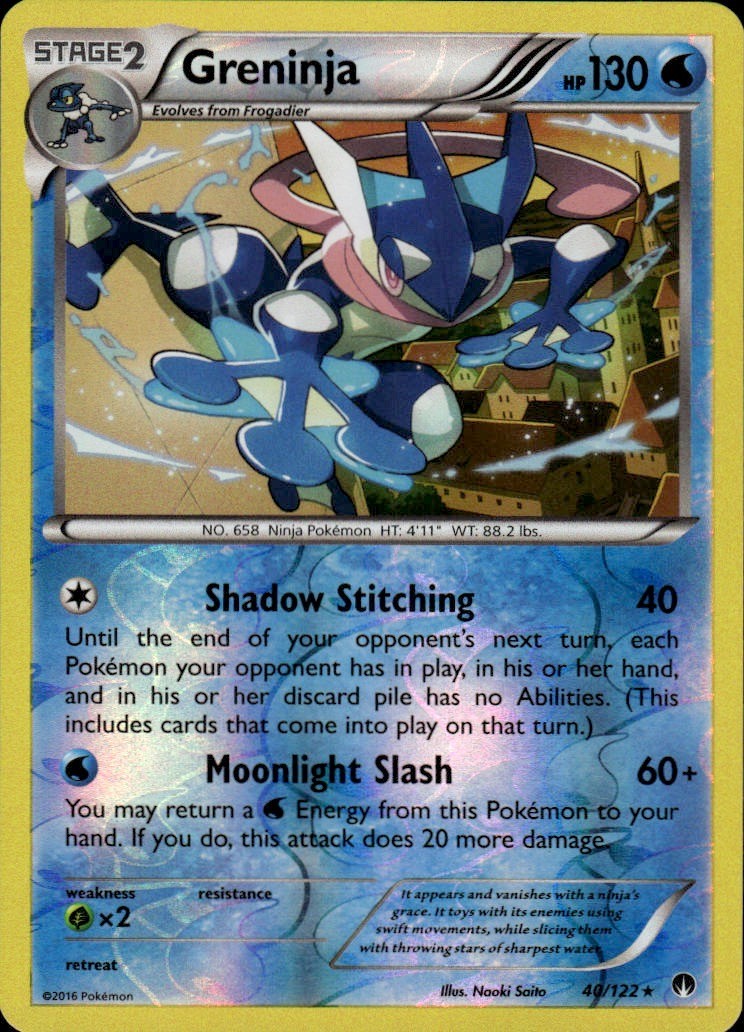Greninja Reverse Holo Rare XY - BREAKpoint 40/122 LP