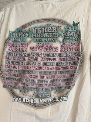 Lovers & Friends 2022 T Shirt Lauryn Hill, Usher, Ludacris, Lil Jon, Nelly, Etc.