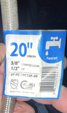 EasyFlex Faucet Connector 20in 3/8 Comp x 1/2 FIP Stainless Steel
