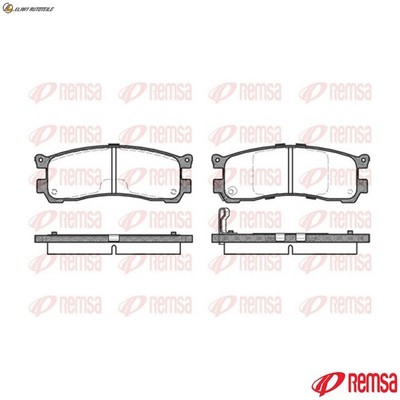 BREMSBELAGSATZ SCHEIBENBREMSE 0399.21 FÜR MAZDA MPV/II/Mk WL11 2.5L L3 2.3L 4cyl