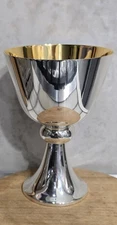 Molina Acedo Spain Chalice Silver Plated Brass Gold Lined Cup Catholic Mass