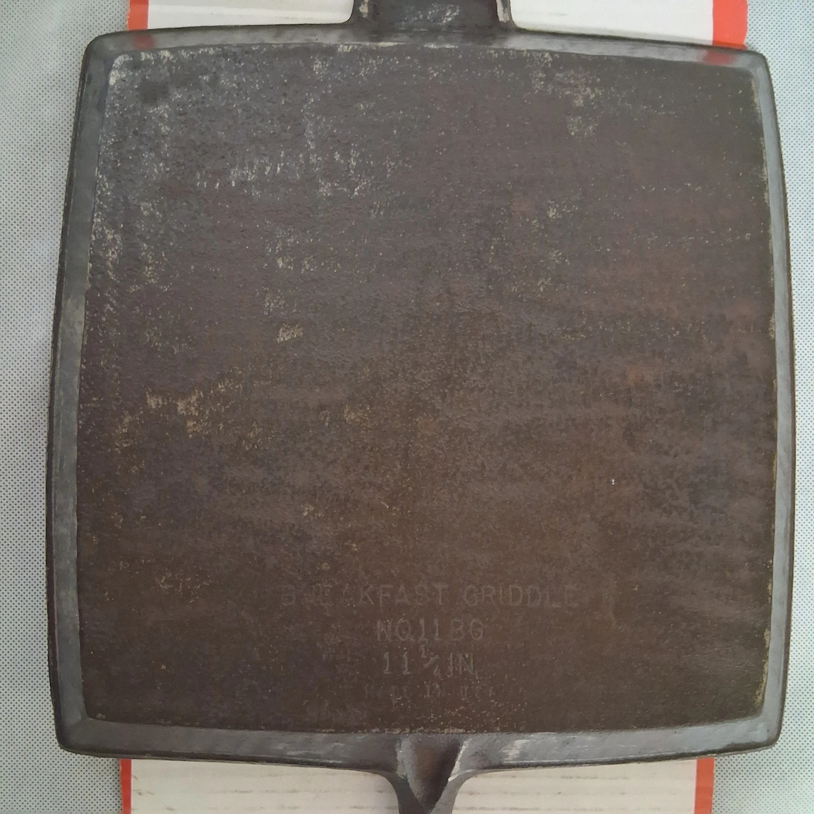 BSR Cast Iron Square Breakfast Griddle Skillet #11BG Birmingham Stove Range READ