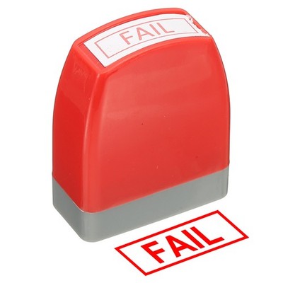 Für Office Stamp Pre Inked Stamp, Roter Fail Notice Stempel