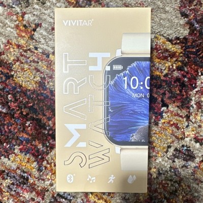 Vivitar SMRTW20-GLD Gold Smart Watch iOS Android Heart Monitor Activity Tracker
