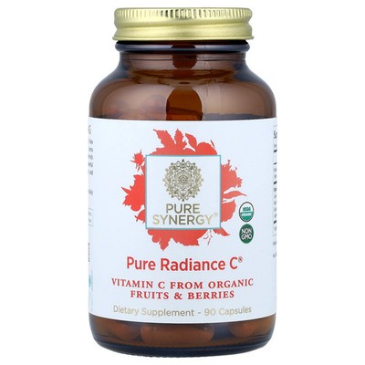 The Synergy Company Pure Radiance C 90 Veggie Caps Dairy-Free, Gluten-Free,