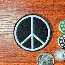 Peace Sign Patch Hippie retro 60s 70s Vintage...