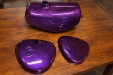 Simson Tankset S50 S51 Lila/Grün/Gold FLIPFLOP PULVERBESCHICHTET METALLIC