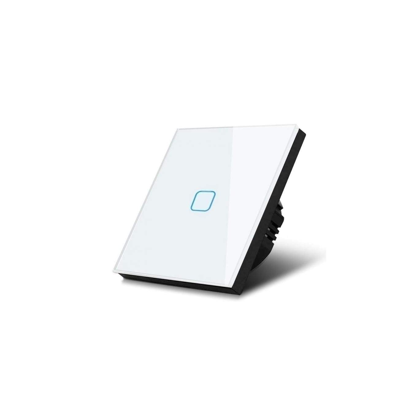 Touch Light Switch, Single, Glass, White with MCE701W