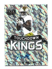 Javon McKinley AUTOGRAPH /60 Silver Touchdown Kings 2021 Leaf Metal Draft AUTO