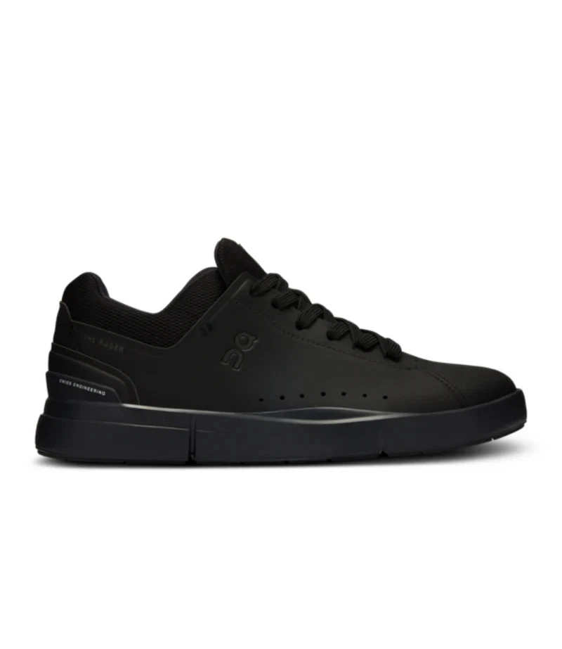 Women's On The Roger Advantage 2, All Black, 5 B Medium US