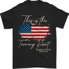 Charlie Kirk Shirt, This is The Turning Point Motivational Unisex T-Shirt