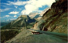 Logan Pass Highway Glacier National Park Montana Vintage Postcard D.J. Schmidt