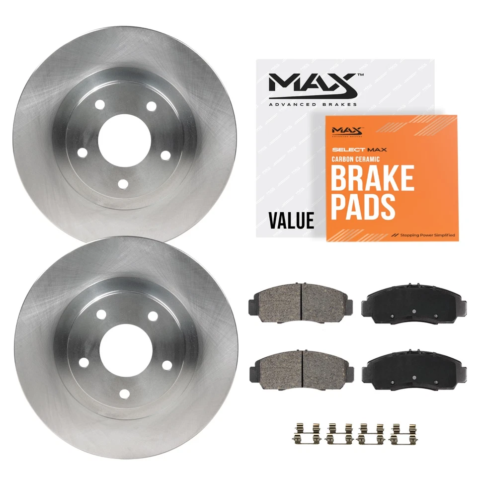 Front Brake Rotors + Ceramic Pads for Ford F150 6Lug Expedition Navigator